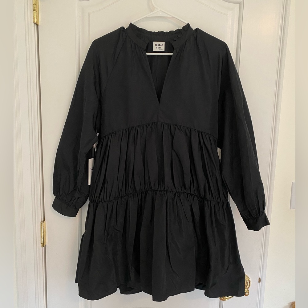Aritzia Sunday Best Black Dress Small